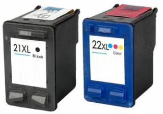 Sada - kompatibilné cartridge HP 21 XL + HP  22 XL